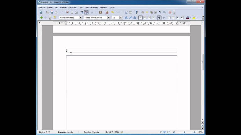 Aprende a insertar número de página en LibreOffice y organiza tus documentos de manera eficiente