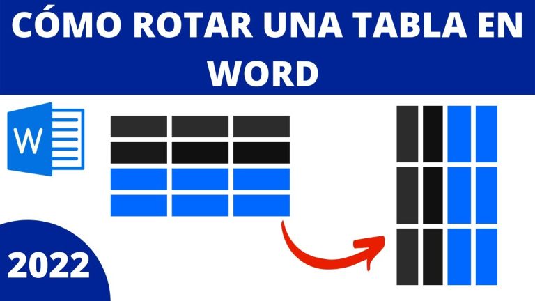 Descubre cómo rotar tablas en Word para un diseño innovador