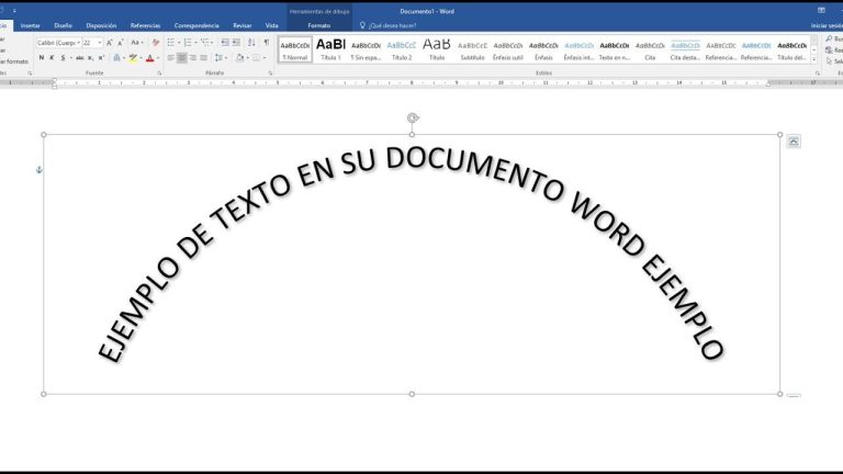 ¡Descubre cómo darle un toque creativo a tus documentos en Word con letras en forma de arco!